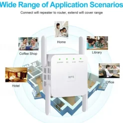 5Ghz WiFi Repeater Wireless Wifi Extender 1200Mbps Wi-Fi Amplifier 802.11N Long Range Wifi Signal Booster 2.4G Wifi Repiter