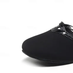 Girls' Black Dance Shoes with Adjustable Straps - Comfortable Performance Shoes for Ballet, Jazz, and Modern Dance