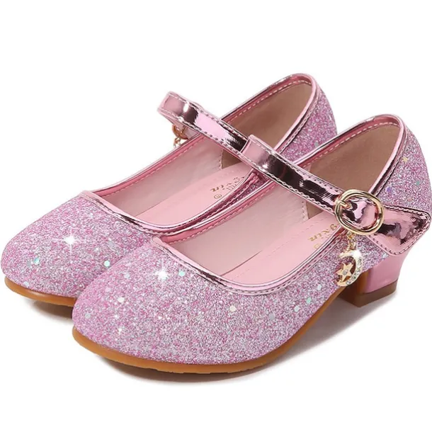 Girls' Cosplay Shoes Heels Glitters Cosplay Heel Cosplay Lolita Rubber PU Cosplay Big Kids(7years +) Little Kids(4-7ys) School Party Birthday Walking Shoes Outdoor Buckle Purple Rosy Pink Blue Fall