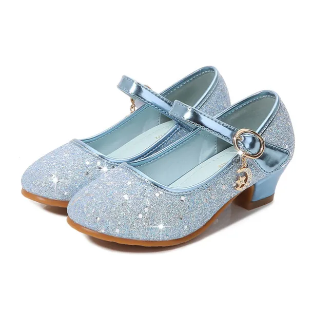 Girls' Cosplay Shoes Heels Glitters Cosplay Heel Cosplay Lolita Rubber PU Cosplay Big Kids(7years +) Little Kids(4-7ys) School Party Birthday Walking Shoes Outdoor Buckle Purple Rosy Pink Blue Fall