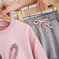 Girls' 3D Animal Cartoon Hoodie & Sweatpants Set Clothing Set Long Sleeve Fall Winter Fashion Casual Kids 2-6 Years Vacation Regular Fit