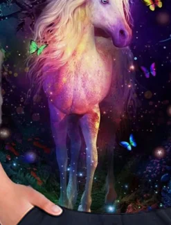 Girls' 3D Animal Unicorn T shirt Short Sleeve 3D Print Summer Spring Active Fashion Cute Kids 3-12 Years Outdoor Daily Indoor Regular Fit