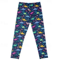Girls' 3D Cartoon Pants Leggings Spring Fall Active Basic Kids 4 years+ Outdoor Casual Daily Regular Fit