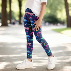 Girls' 3D Cartoon Pants Leggings Spring Fall Active Basic Kids 4 years+ Outdoor Casual Daily Regular Fit