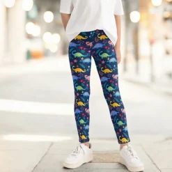 Girls' 3D Cartoon Pants Leggings Spring Fall Active Basic Kids 4 years+ Outdoor Casual Daily Regular Fit