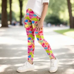Girls' 3D Cartoon Pants Leggings Spring Fall Active Basic Kids 4 years+ Outdoor Casual Daily Regular Fit