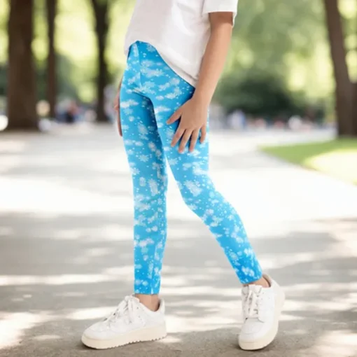 Girls' 3D Cartoon Pants Leggings Spring Fall Active Basic Kids 4 years+ Outdoor Casual Daily Regular Fit