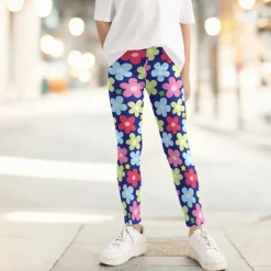 Girls' 3D Cartoon Pants Leggings Spring Fall Active Basic Kids 4 years+ Outdoor Casual Daily Regular Fit