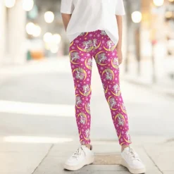 Girls' 3D Cartoon Pants Leggings Spring Fall Active Basic Kids 4 years+ Outdoor Casual Daily Regular Fit