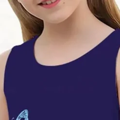 Girls' 3D Graphic Butterfly Dress Sleeveless 3D Print Summer Spring Vacation Sports & Outdoor Daily Cute Casual Sweet Kids 3-12 Years Casual Dress A Line Dress Tank Dress Above Knee Regular Fit