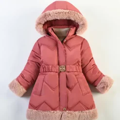 Girls' 3D Kids Puffer Jacket Plain Down Jacket Coat Puffer Jacket Long Sleeve Winter Cute Adorable Kids 3-10 Years Daily Regular Fit