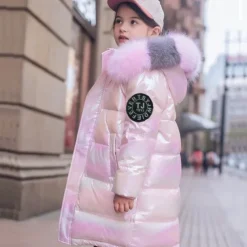 Girls' 3D Kids Puffer Jacket Letter Down Coat Puffer Jacket Long Sleeve Fall Winter Active Adorable Kids 4-13 Years Daily Regular Fit