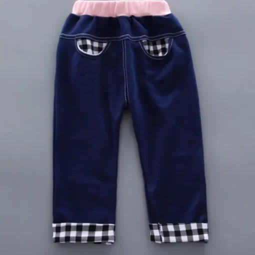 Girls' 3D Plaid Letter Clothing Set Long Sleeve Fall Basic Toddler 1-3 Years School Outdoor Indoor Regular Fit