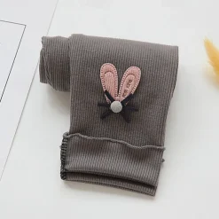 Girls' 3D Solid Color Pants Leggings Fall Winter Active Basic Kids 4 years+ Outdoor Casual Daily Regular Fit