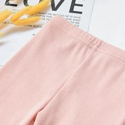 Girls' 3D Solid Color Pants Leggings Fall Winter Active Basic Kids 4 years+ Outdoor Casual Daily Regular Fit