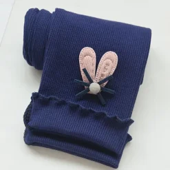 Girls' 3D Solid Color Pants Leggings Fall Winter Active Basic Kids 4 years+ Outdoor Casual Daily Regular Fit