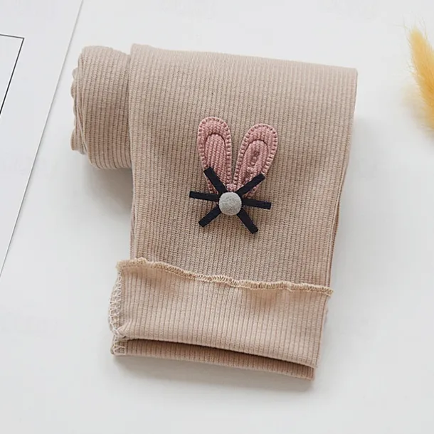 Girls' 3D Solid Color Pants Leggings Fall Winter Active Basic Kids 4 years+ Outdoor Casual Daily Regular Fit