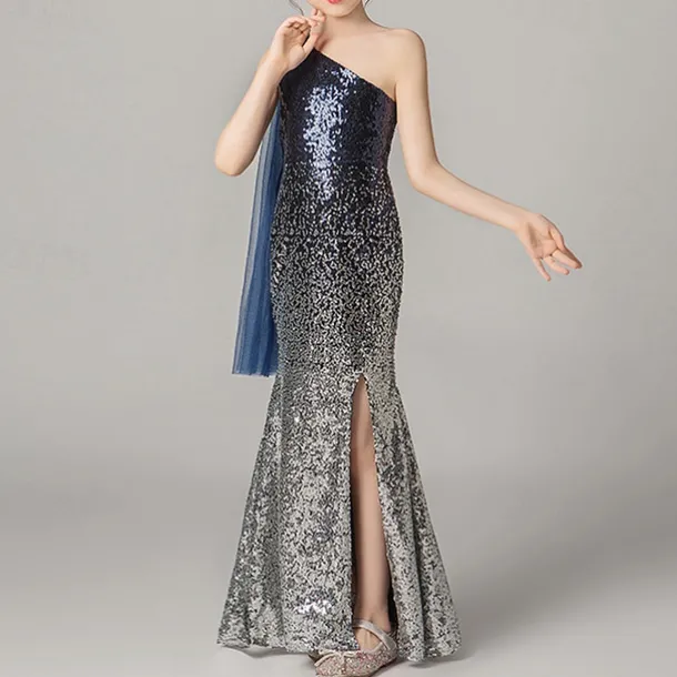 Girls' 3D Solid Color Party Dress Sleeveless Summer Performance Party Birthday Princess Beautiful Sweet Kids 4-12 Years Party Dress Fishtail Dress Maxi Regular Fit