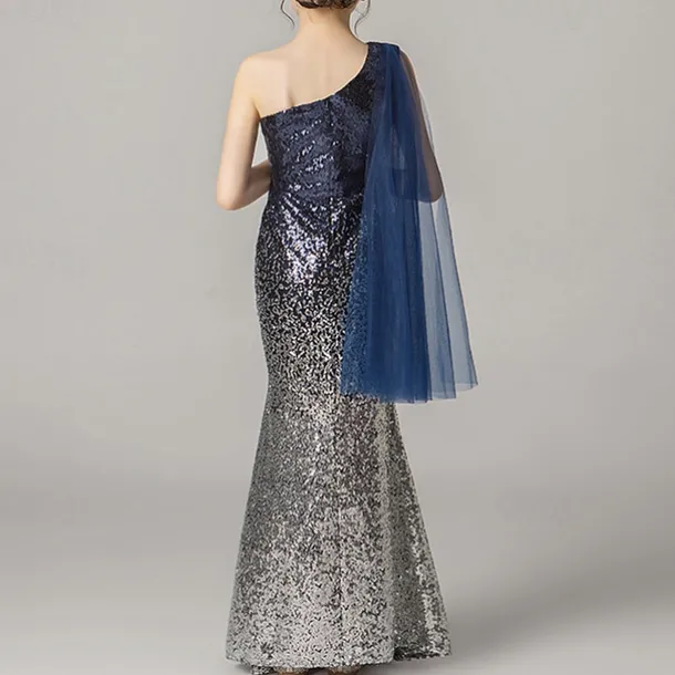 Girls' 3D Solid Color Party Dress Sleeveless Summer Performance Party Birthday Princess Beautiful Sweet Kids 4-12 Years Party Dress Fishtail Dress Maxi Regular Fit