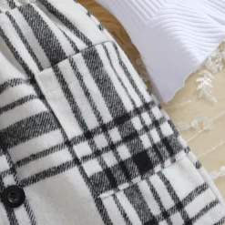 Girls' 3D Solid Color Plaid T-shirt & Skirt Long Sleeve Summer Cute Casual Toddler 4 years+ Crew Neck Outdoor Vacation Loose Fit