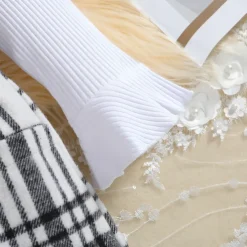 Girls' 3D Solid Color Plaid T-shirt & Skirt Long Sleeve Summer Cute Casual Toddler 4 years+ Crew Neck Outdoor Vacation Loose Fit