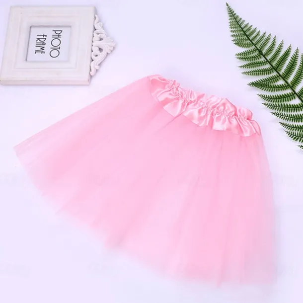 Girls' 3D Solid Color Shorts Summer Spring Kids 3-12 Years