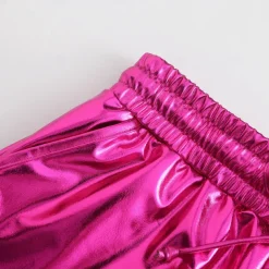 Girls Metallic Shorts Shiny Hot Pants Sparkly Dance Outfits Short Pants