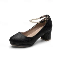 Girls' White Bow Mary Jane Shoes - Perfect for Weddings, Parties, and Special Occasions