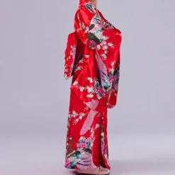 Girls' Yukata Robe Kimono Japanese Traditional Masquerade Kid's Kimono Coat Waist Belt Party