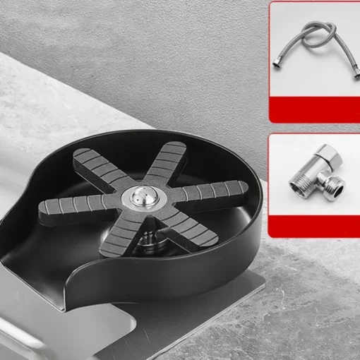 Glass Rinser For Kitchen Sink,Stainless Steel Cup Washer For Sink,Glass Washer for Sink,Cup Cleaner For Sink,Metal Washer,Kitchen Sink Accessories