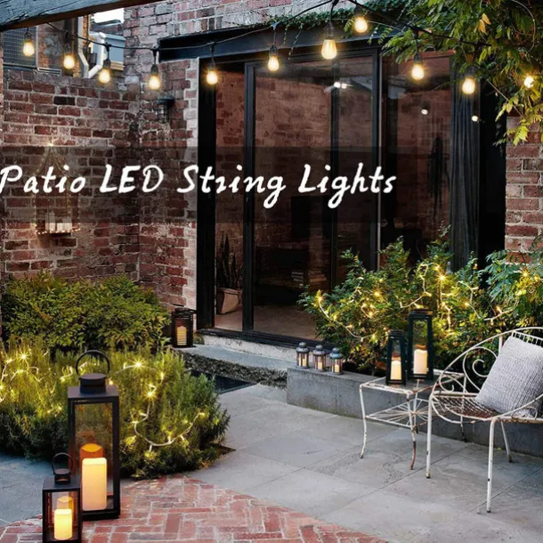 Globe String Lights Outdoor 5M 10Bulb/10M 20Bulb S14 Edison Plastic LED Bulb Patio Lights ETL Listed Waterproof IP65 Plastic Hanging Lights String for Outside Backyard Garden