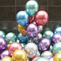 Glossy Metal Pearl Latex Balloons Thick Chrome Metallic Inflatable Air Balloons Party Decoration 100/50/30/10PCS