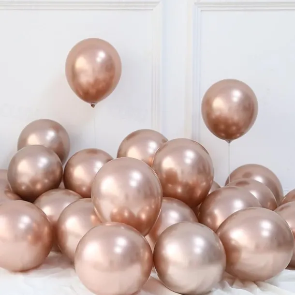 Glossy Metal Pearl Latex Balloons Thick Chrome Metallic Inflatable Air Balloons Party Decoration 100/50/30/10PCS
