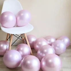 Glossy Metal Pearl Latex Balloons Thick Chrome Metallic Inflatable Air Balloons Party Decoration 100/50/30/10PCS