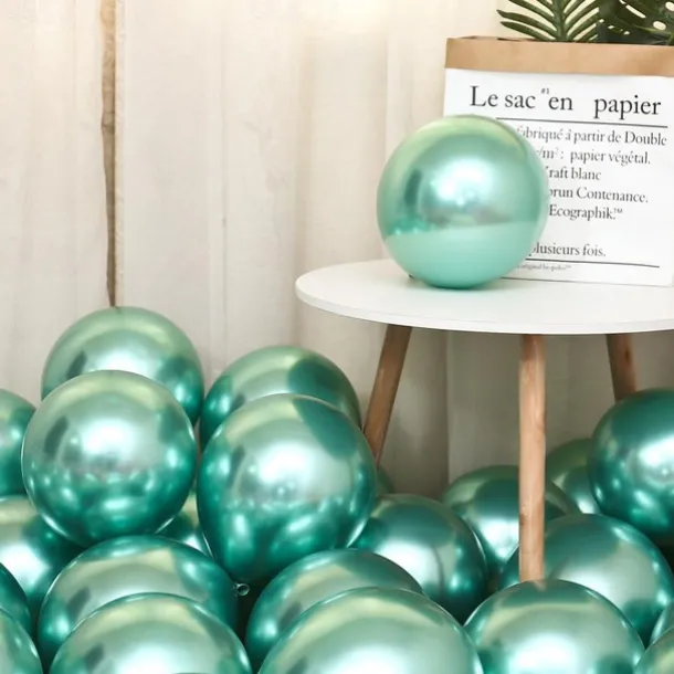 Glossy Metal Pearl Latex Balloons Thick Chrome Metallic Inflatable Air Balloons Party Decoration 100/50/30/10PCS