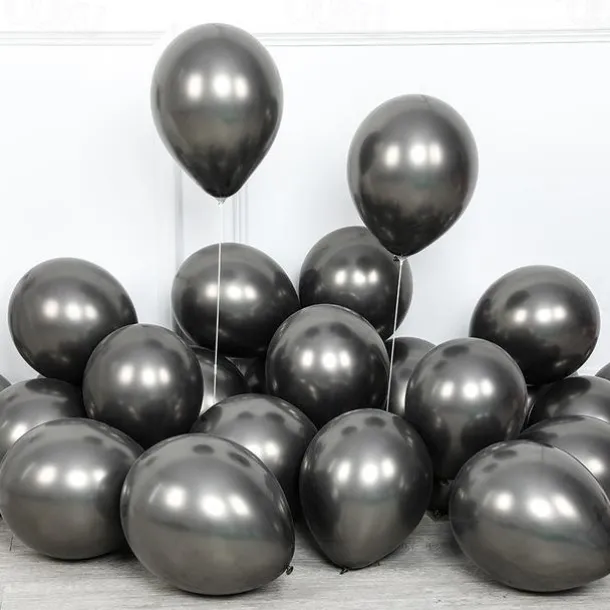 Glossy Metal Pearl Latex Balloons Thick Chrome Metallic Inflatable Air Balloons Party Decoration 100/50/30/10PCS