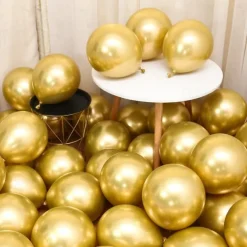 Glossy Metal Pearl Latex Balloons Thick Chrome Metallic Inflatable Air Balloons Party Decoration 100/50/30/10PCS