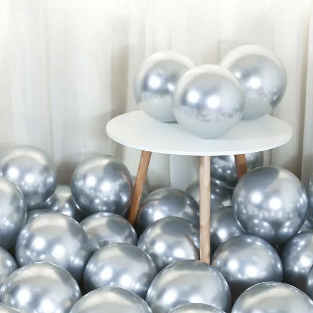 Glossy Metal Pearl Latex Balloons Thick Chrome Metallic Inflatable Air Balloons Party Decoration 100/50/30/10PCS