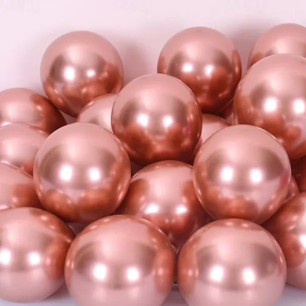 Glossy Metal Pearl Latex Balloons Thick Chrome Metallic Inflatable Air Balloons Party Decoration 100/50/30/10PCS
