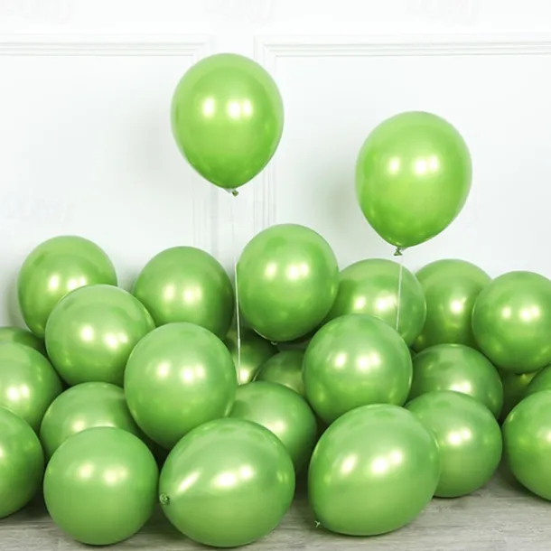 Glossy Metal Pearl Latex Balloons Thick Chrome Metallic Inflatable Air Balloons Party Decoration 100/50/30/10PCS