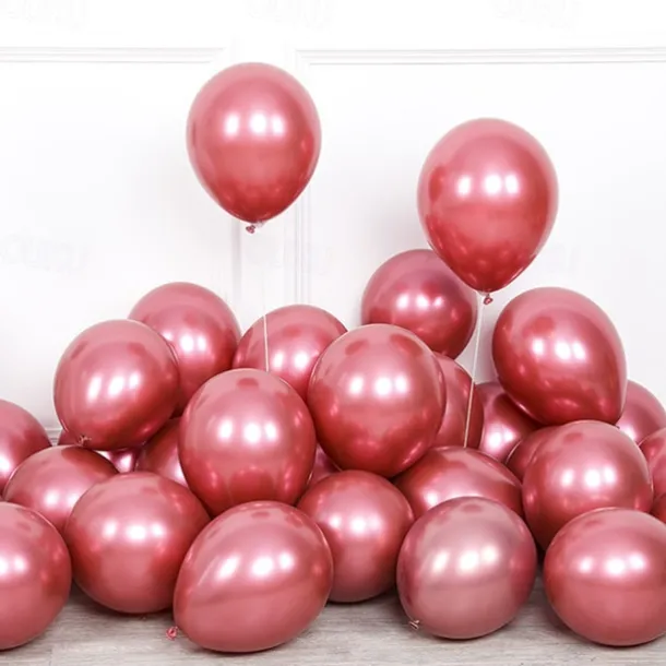 Glossy Metal Pearl Latex Balloons Thick Chrome Metallic Inflatable Air Balloons Party Decoration 100/50/30/10PCS
