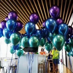 Glossy Metal Pearl Latex Balloons Thick Chrome Metallic Inflatable Air Balloons Party Decoration 100/50/30/10PCS