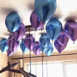 Glossy Metal Pearl Latex Balloons Thick Chrome Metallic Inflatable Air Balloons Party Decoration 100/50/30/10PCS