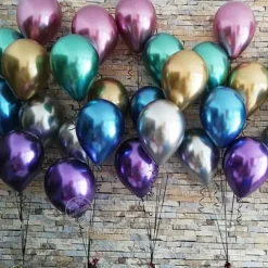 Glossy Metal Pearl Latex Balloons Thick Chrome Metallic Inflatable Air Balloons Party Decoration 100/50/30/10PCS