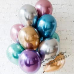 Glossy Metal Pearl Latex Balloons Thick Chrome Metallic Inflatable Air Balloons Party Decoration 100/50/30/10PCS