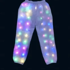 Glowing Jacket Womens Mens Hoodies Coat with LED Luminous for Party Bar DJ Stage Costume Dancing Clothing Washable Plus Size