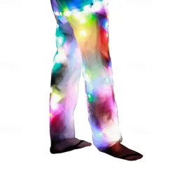 Glowing Jacket Womens Mens Hoodies Coat with LED Luminous for Party Bar DJ Stage Costume Dancing Clothing Washable Plus Size