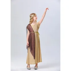 Goddess Carnival Costume Dress Halloween Group Family Costumes Kid's Adults' Women's Girls' Medieval Ancient Greek Rome Performance Party Halloween Carnival Easy Carnival Costume