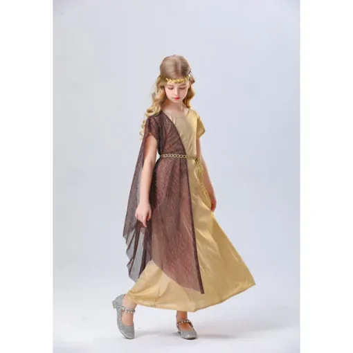 Goddess Carnival Costume Dress Halloween Group Family Costumes Kid's Adults' Women's Girls' Medieval Ancient Greek Rome Performance Party Halloween Carnival Easy Carnival Costume