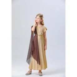 Goddess Carnival Costume Dress Halloween Group Family Costumes Kid's Adults' Women's Girls' Medieval Ancient Greek Rome Performance Party Halloween Carnival Easy Carnival Costume